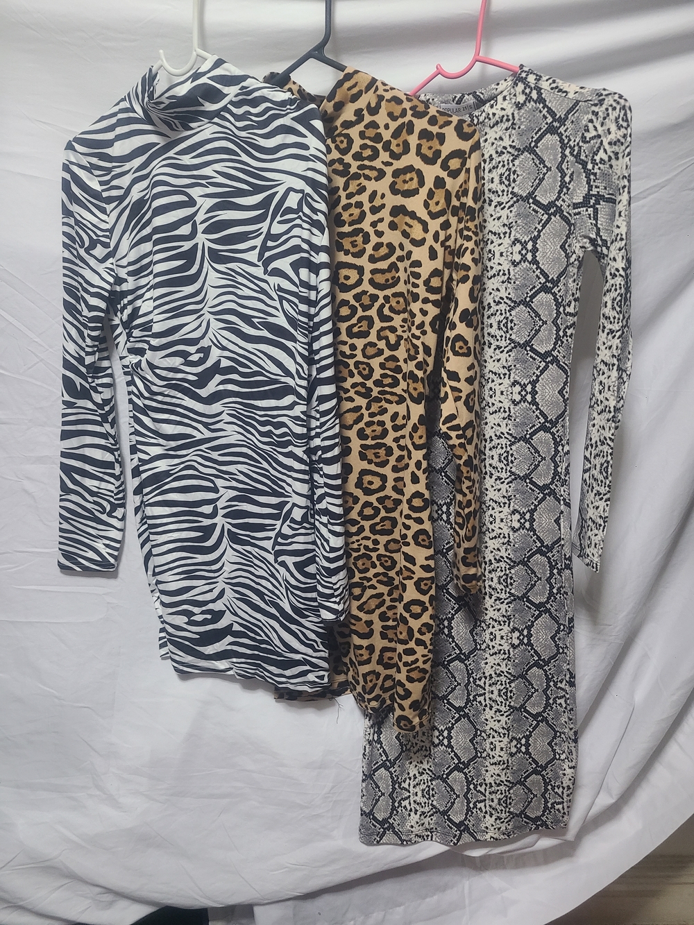 Animal Print Bodycon Dresses - Zebra, Leopard & Snake Prints S/M/L $10each